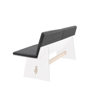 Sitz-/ Rückenpolster für TENSION Bank mit Rückenlehne